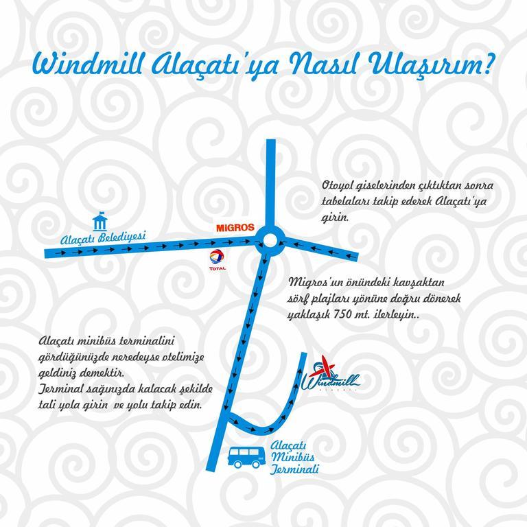 Windmill Alaçatı Eksteriør billede
